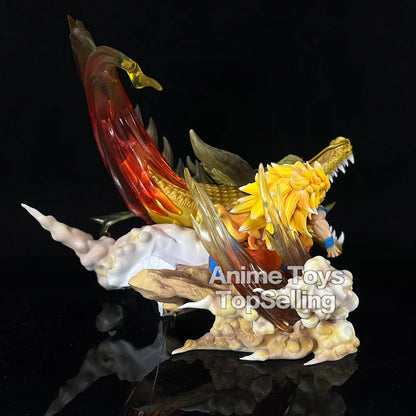 Dragon Ball Figures Son Goku Shenron Figurine Super Saiyan 3 28cm