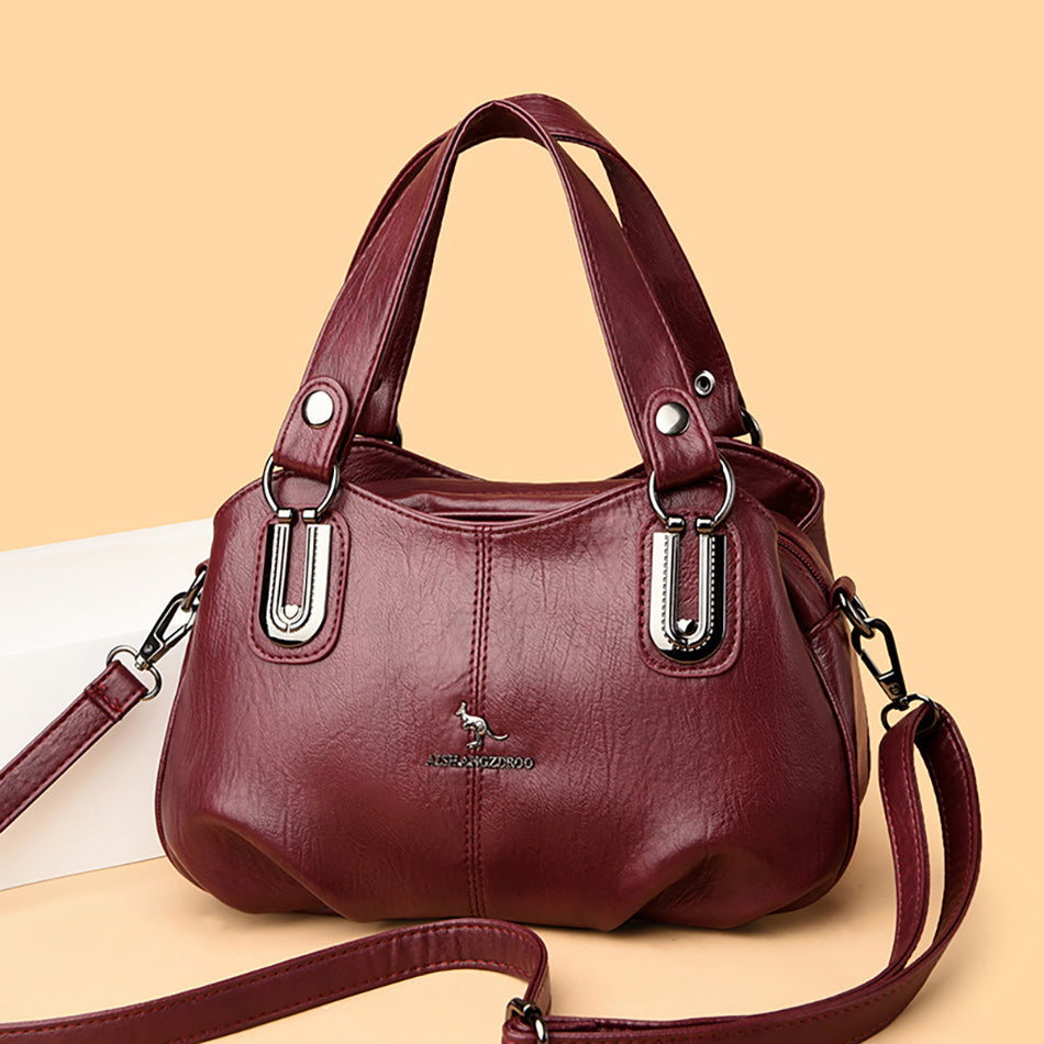 Elegante Luxe Women’s Boston Bag – Stylish Shoulder & Crossbody Handbag