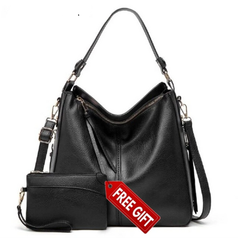 Luxury Leather Hobo Handbag