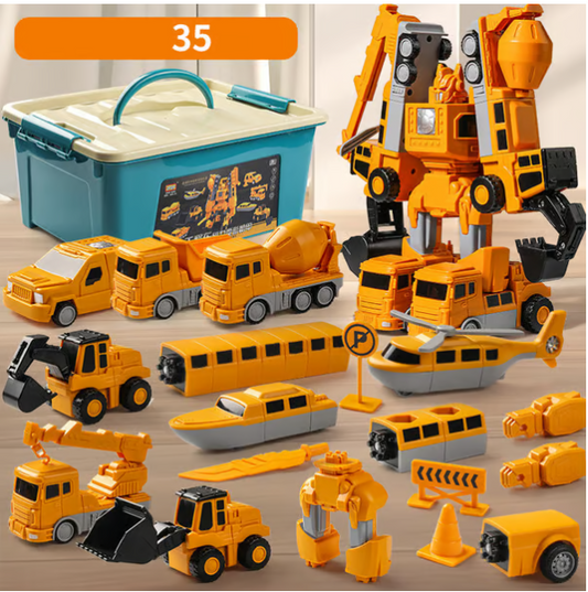 Magnetic Transform Engineering Car Assembled Toys 🔥🧲