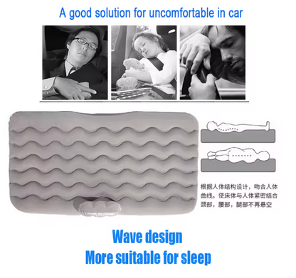 Quiver Car Travel Bed Mattress with 2 Air Pillows