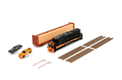 Fast & Furious Final Race Train Nano Scene & 2 1.65" Die-Cast Cars