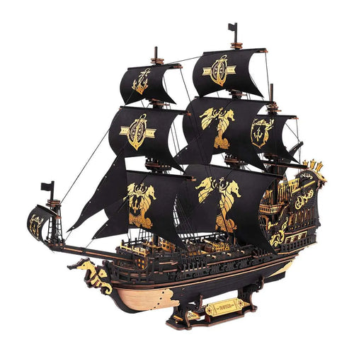 The Seahorse Barque 3D Wooden Puzzle