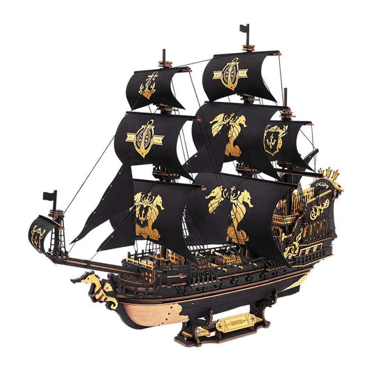 The Seahorse Barque 3D Wooden Puzzle