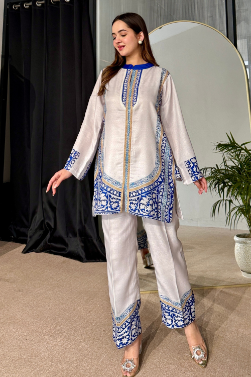 Mist And Sky Kurta Set