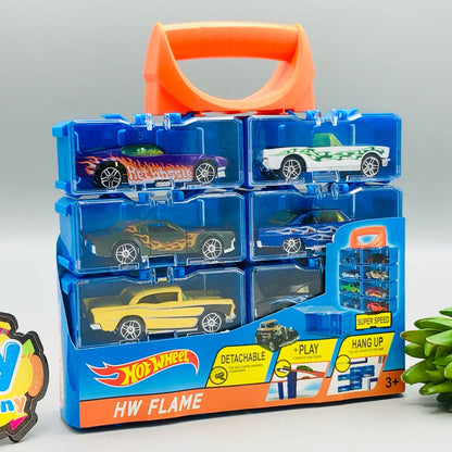 Hot Wheel Set with Display Racks