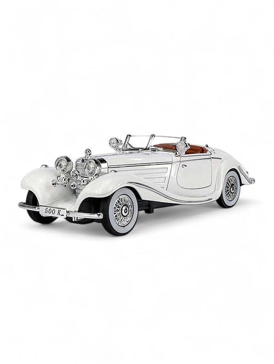 Mercedes Benz 500K Model 1:24 Scale Diecast Car - Metal Collectible