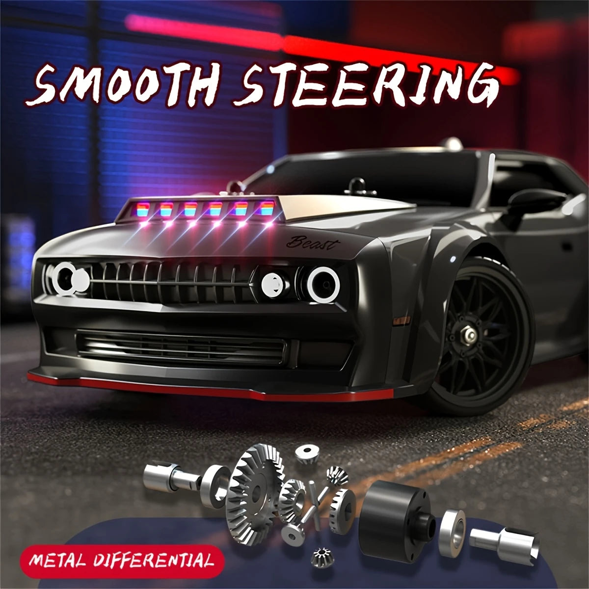 [4WD RC Car] 70KM/H High Speed 4WD Brushless RC Car, 2.4GHz Remote Control