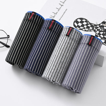 Cellulose Strip Design Boxer| High-Quality Pack Of 4