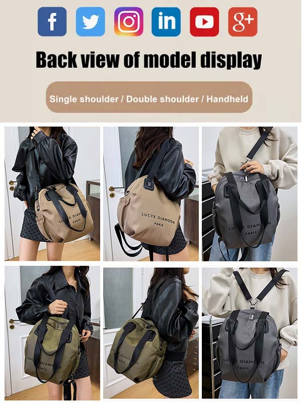 Stylish and minimalist 3-in-1 multifunctional backpack