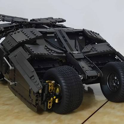 High-Precision Building Block Model Set - Black Bat Tank, Premium ABS Stacking Toy