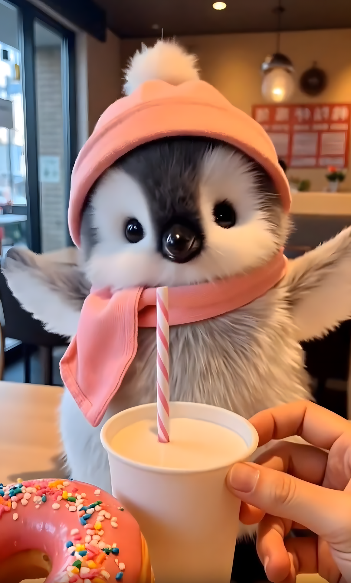 Realistic Baby Penguin Doll