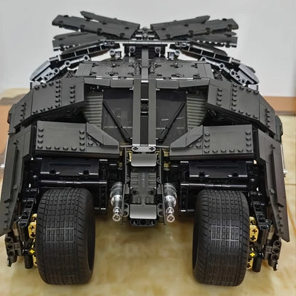 High-Precision Building Block Model Set - Black Bat Tank, Premium ABS Stacking Toy