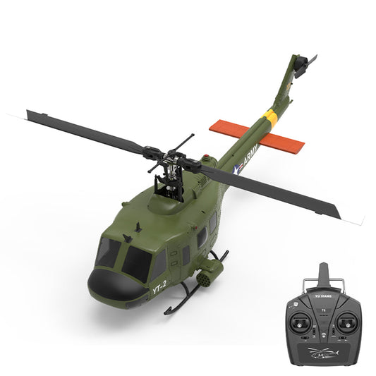 YU XIANG F07/F07-V 1/34 Scale UH-1 Huey 2.4G 6CH Brushless Direct-Drive 6G Flybarless RC Helicopter Model (RTF Version/Mode1/Mode2)