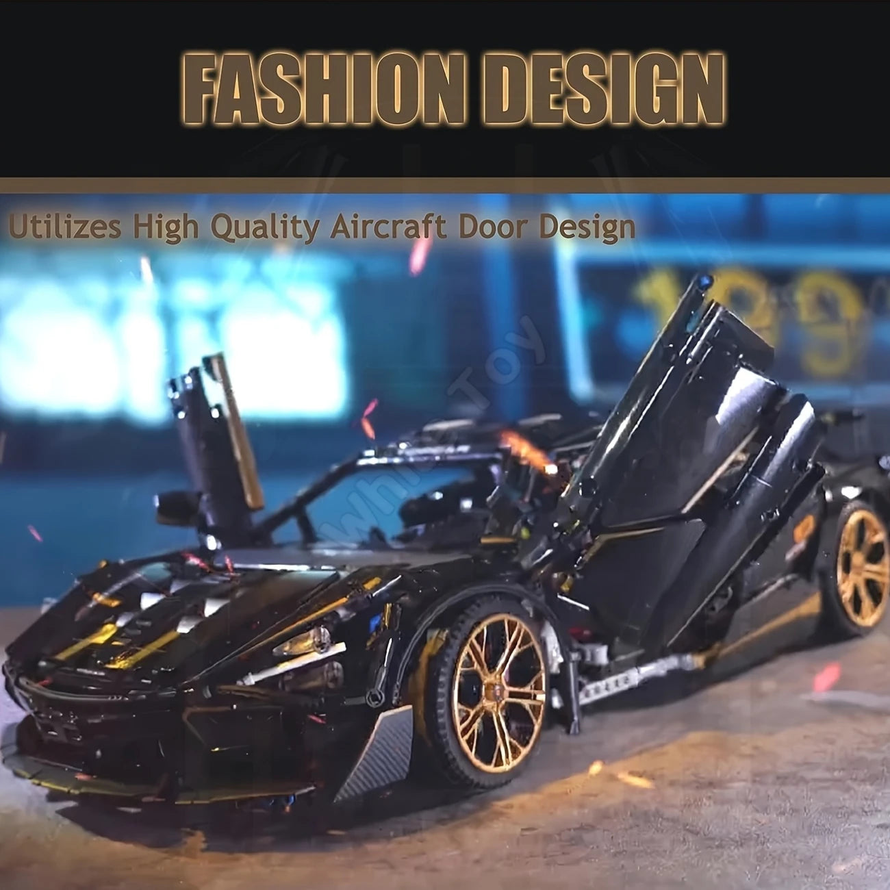 Super Sports Car Model High Difficulty 3D Adult Large Quantity Building Blocks