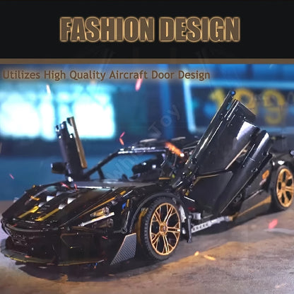 Super Sports Car Model High Difficulty 3D Adult Large Quantity Building Blocks