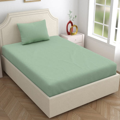Fitted Bedsheet - Single/Green