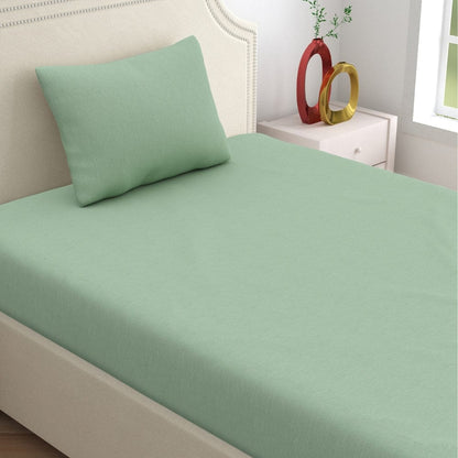 Fitted Bedsheet - Single/Green