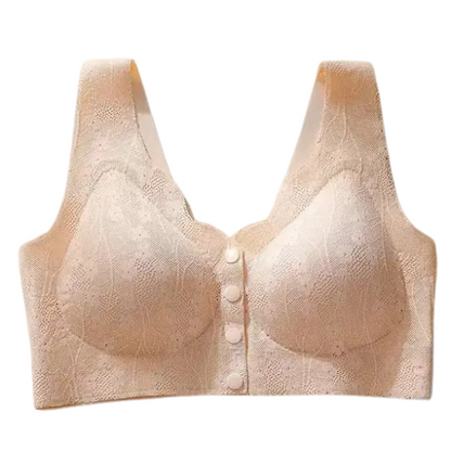 Front Buckle Bra Lace Seamless And Breathable no Steel Ring Bra (Pack Of 5)
