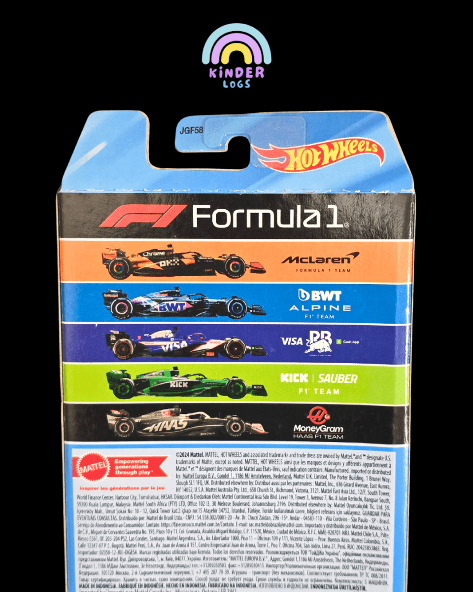 Hot Wheels 'Formula 1 Team' 5 Cars Pack (Imported)