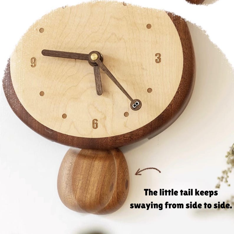 Handmade Totoro Wooden Wall Clock