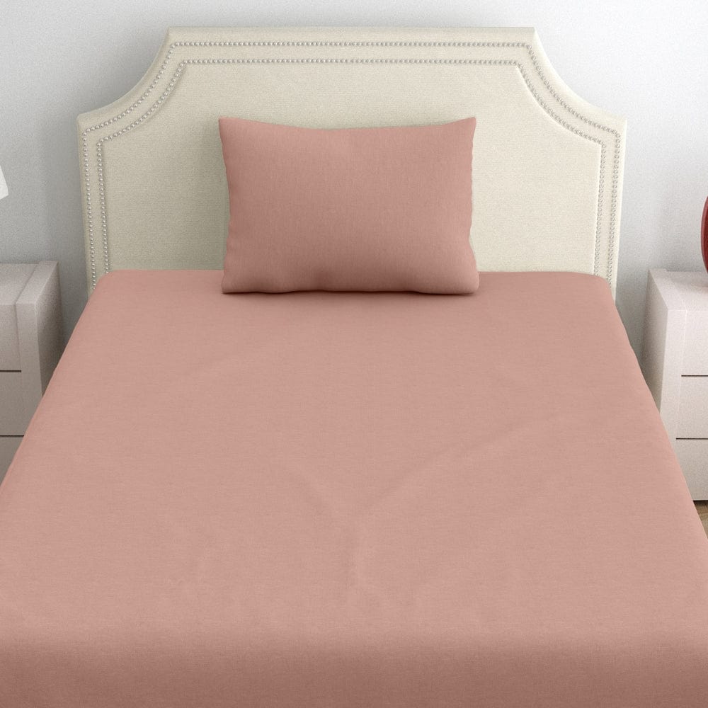 Fitted Bedsheet - Single/Pink
