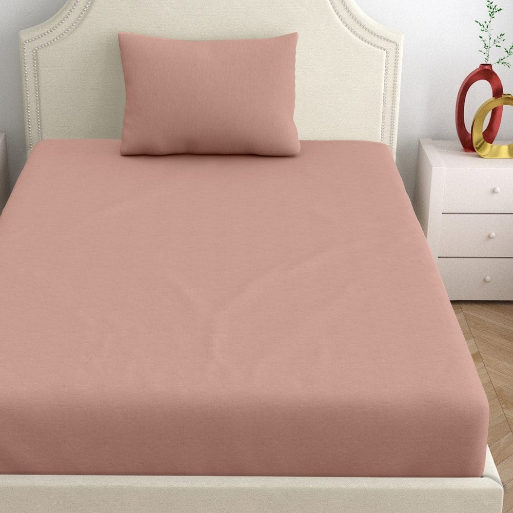 Fitted Bedsheet - Single/Pink