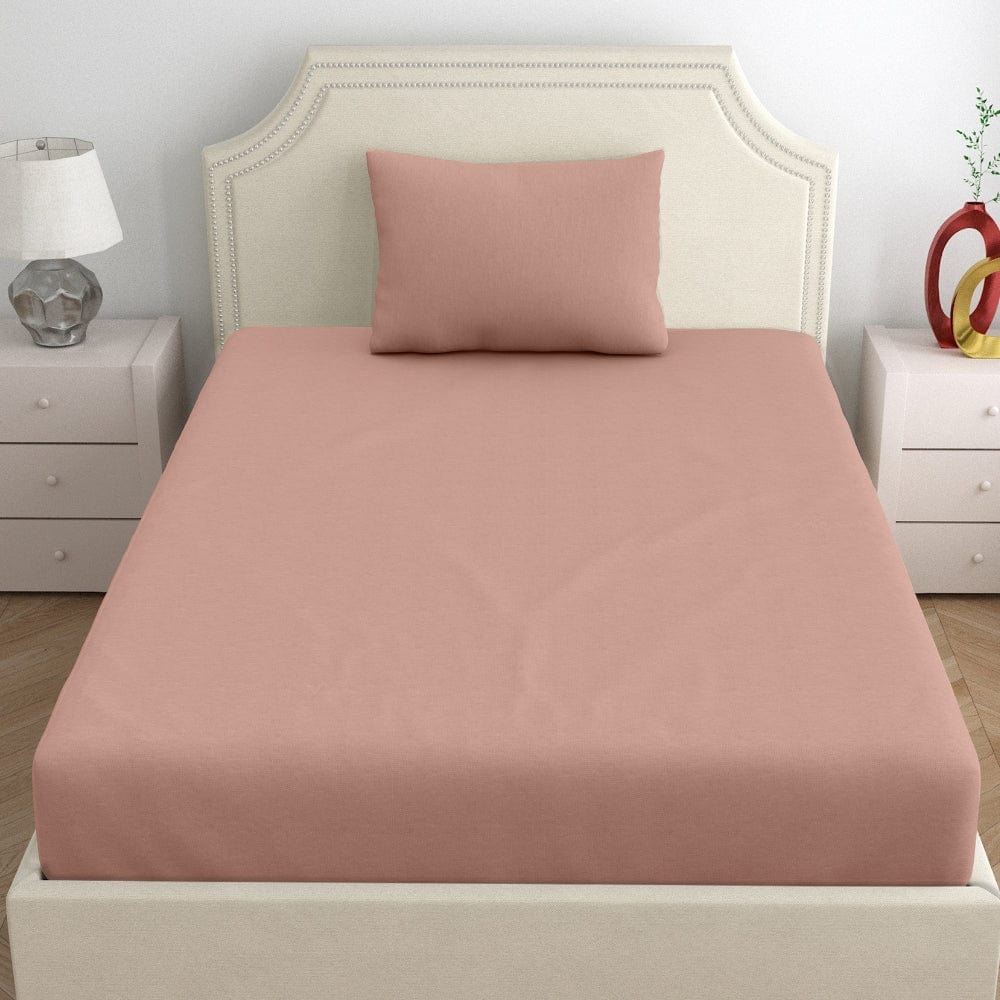 Fitted Bedsheet - Single/Pink