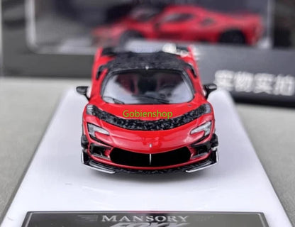 GB HKM 1:64 Red Mansory F9xx Convertible Sports Model Diecast Collect Car