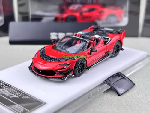 GB HKM 1:64 Red Mansory F9xx Convertible Sports Model Diecast Collect Car