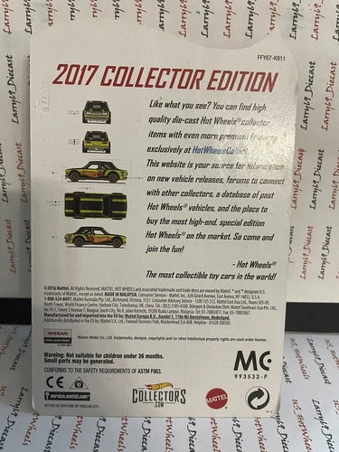 Hot Wheels 2017 Datsun Bluebird 510 Collector Edition Mail-In
