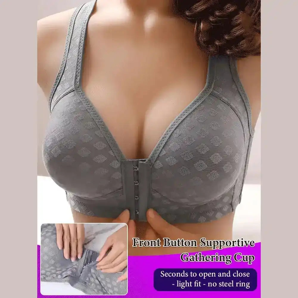 PREMIUM QUALITY FRONT BUTTON (PACK OF 3) BRA