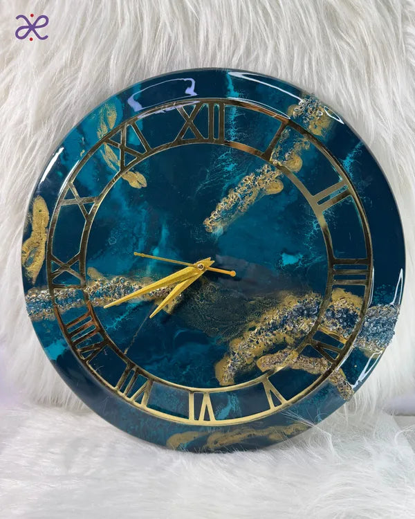 Aqua Luxe Wall Clock