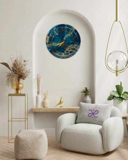 Aqua Luxe Wall Clock