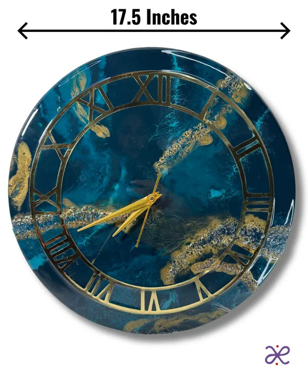 Aqua Luxe Wall Clock