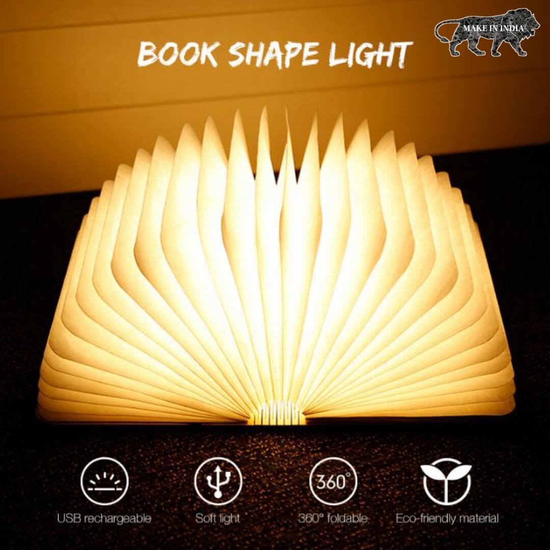 Book Lamp Rechargeable LED Book
