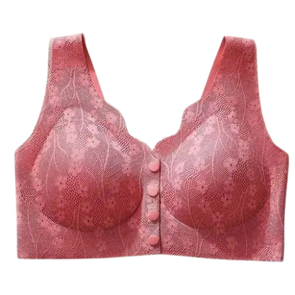 Front Buckle Bra Lace Seamless And Breathable no Steel Ring Bra (Pack Of 5)